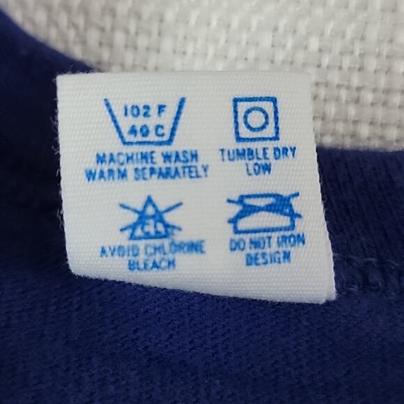 Champion Vintage 1980s Los Angeles Rams Single Stitch Blue Shirt S - Picture 12 of 13